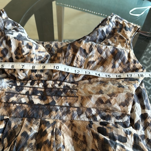 SUZI CHIN LEOPARD PRINT MINI DRESS IN BROWN COLOR - Picture 6 of 8